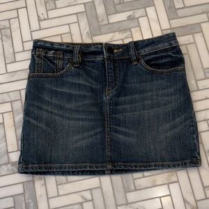 BCBGMaxAzria Dark Wash Denim Mini Skirt- NWOT